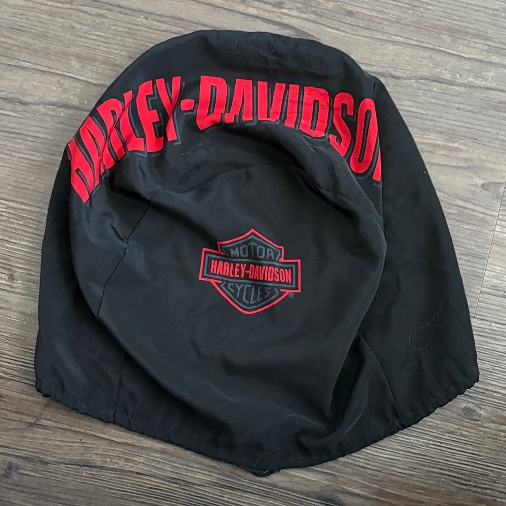 HARLEY DAVIDSON BLACK RED DUST COVER DRAWSTRING BAG - Picture 1 of 3